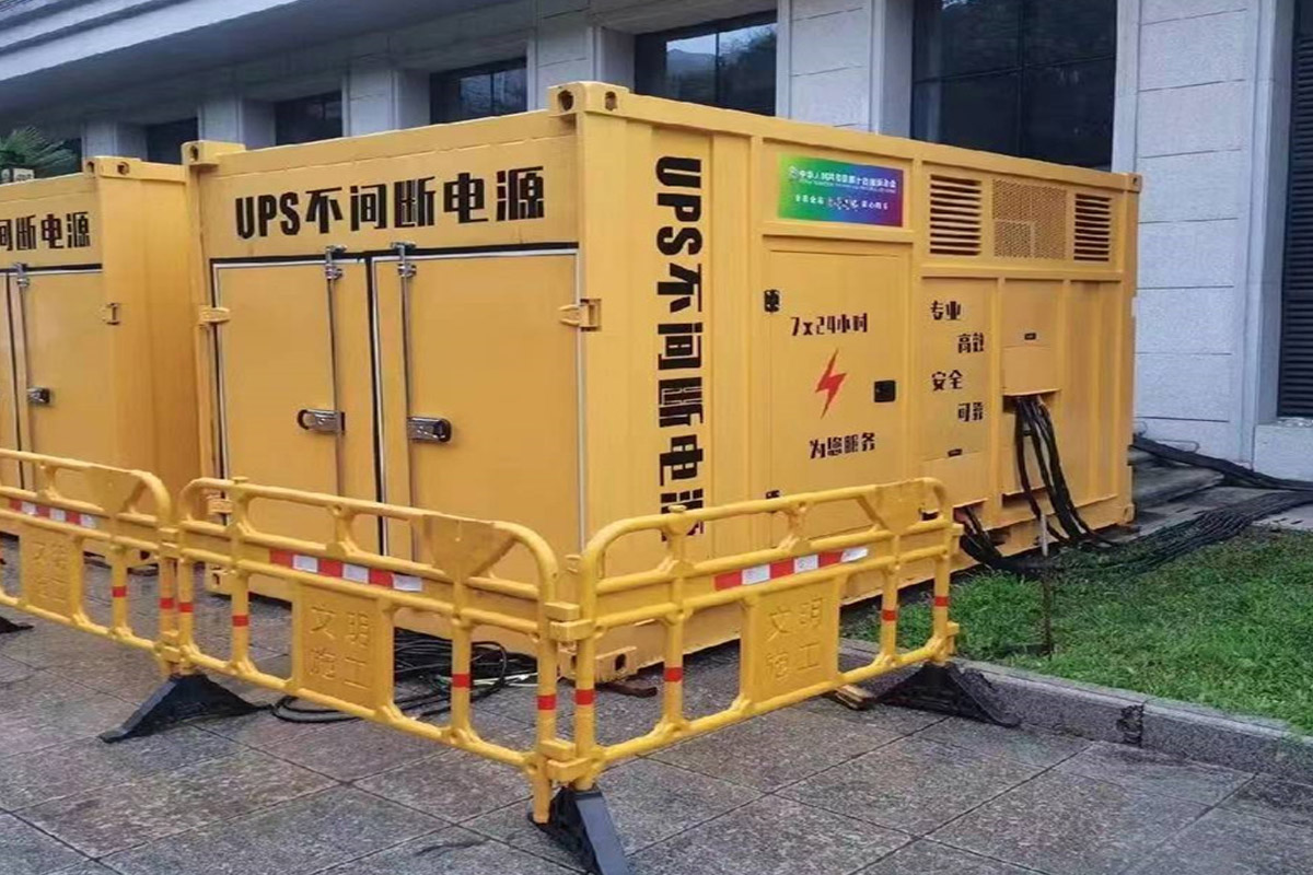 门源发电机租赁施工现场