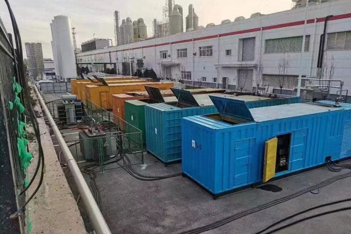 门源发电机租赁施工现场