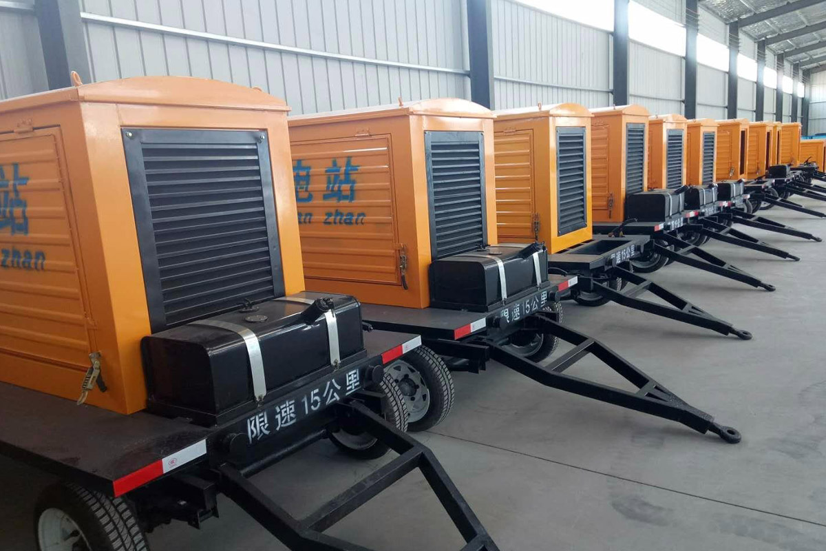 门源发电机租赁施工现场